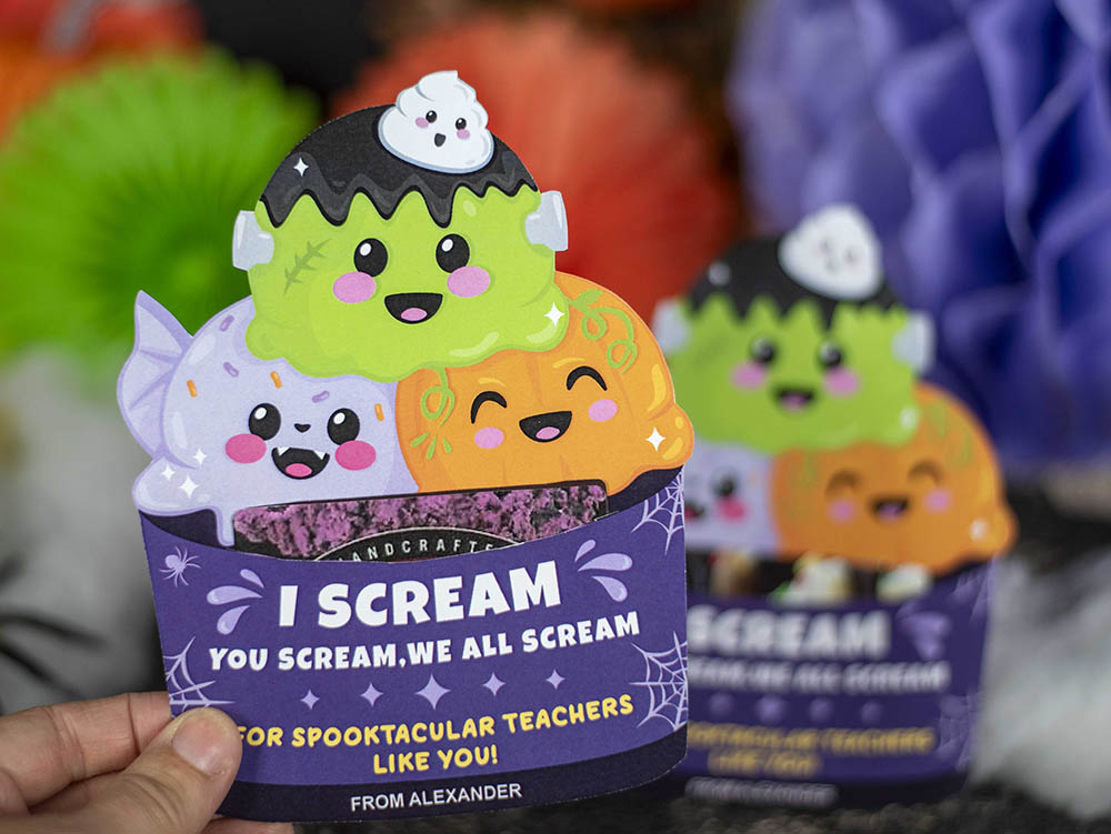 printable halloween gift card holder for teacher gift printable halloween gift card holder for teacher gift